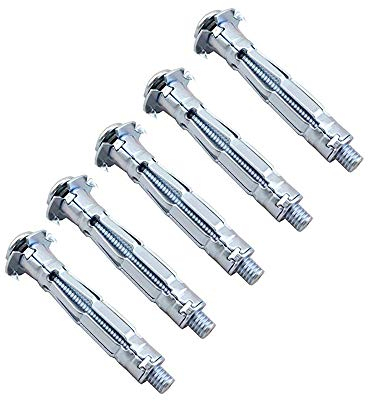 40 pcs Set Metal Fixings Anchors Plugs Hollow Wall Cavity Wall Plasterboard Fixing Plugs Set(M4*38mm,M5*52mm,M6*65mm)