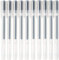MUJI Gel Ballpoint Pen Cap Type 10-Piece Set, 0.5mm Nib Size, Black,4550182902242