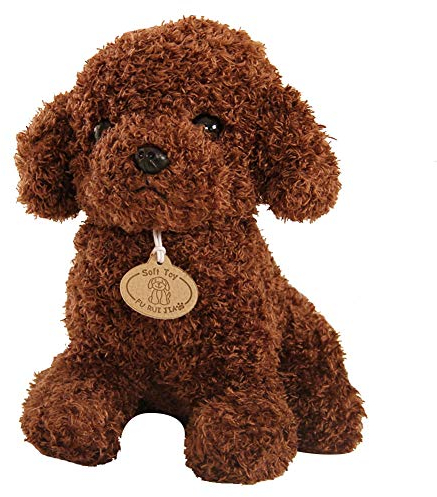 Uposao Realistische Teddy Dog Teddy Hunde Spielzeug Kuscheltier für Kinder Plüschhund Puppe Stofftier Hund Simulation Spielzeug Plüschtiere Welpen Kissen Geschenke für Jungen Mädchen Babys