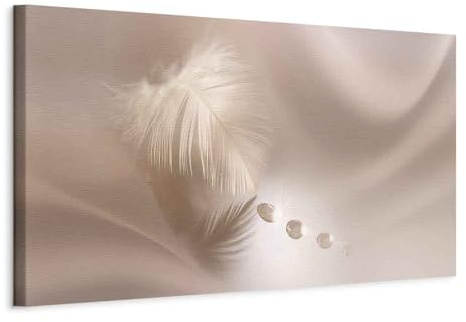 murando - Akustikbild Abstrakt Feder, 120x40 cm, 1-teilig, Schallschutz | Verbessert Raumakustik, reduziert Hall, ideal fürs Büro oder Wohnzimmer, hochwertige Verarbeitung, schnelle Montage, stilvoll