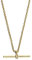 Old English Jewellers 9ct Gold on Silver Diamond T Bar Necklace
