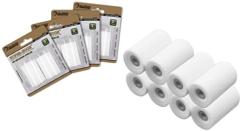 ROLLINGDOG 2 Inch Mini Gloss Roller Sleeves - Foam Small Concave Paint Roller Covers for smooth surfaces and gloss painting(Pack of 8)