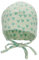 Sterntaler Baby Mädchen Beanie Baby Beanie Herzen Mütze - Beanie Baby, Kinderbeanie, Babymütze - aus Baumwolle mit Bindeband - grün, 45