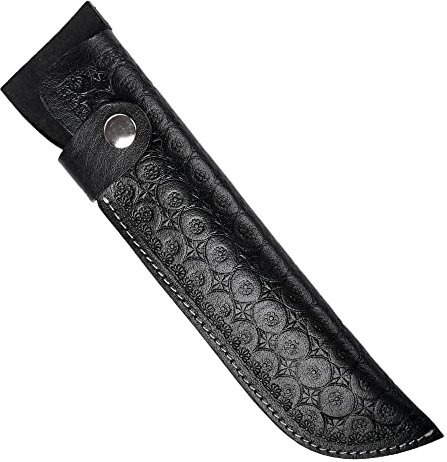 Hulara Echte Ledertasche, handgefertigte Messerscheiden aus echtem Leder, mit Gürtelschlaufe, Taschenmesserhalter für Gürtel, 25,4 cm Klinge, passend für Messerholster