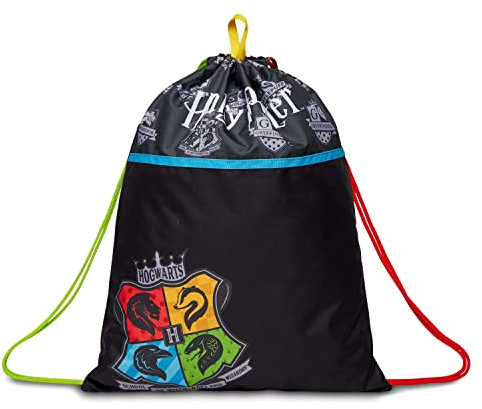 Seven Sportbeutel, Turnbeutel für Mädchen & Jungen, Gym bag für Sport und Freizeit, leichte Stofftasche für Kinder, mehrfarbig, HARRY POTTER