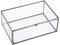 Hipiwe Schwarze Vintage-Glasbox mit Deckel – rechteckige Schmuck-Display-Organizer-Box, Schminktisch, Deckel, Heimdekoration, dekorative Box für Andenken, Schmuckringe, Größe XL, USSN2023120GZ