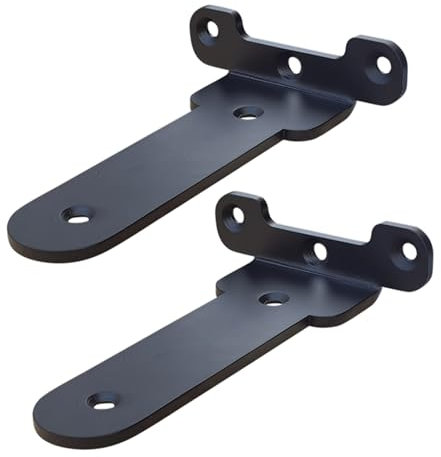 2 pièces Supports D'étagère Flottant Invisible,Étagère Mural Support en T,Tablette Equerres Noir Etageres Murale Dissimulé,Etagere échafaudage pour Chambre Bibliothèque (20cm)