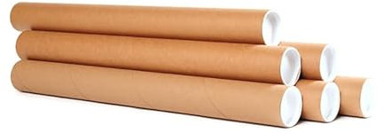 Tube rond d'expédition carton avec embouts Ø 60 x 43 cm emballage carton de 100