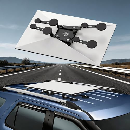 Support de Toit magnétique pour Voiture/Bateau,Comprenant 8 Bases magnétiques,Support d'installation de la 3ème génération,Compatible avec Starlink Gen 3 et l'antenne Starlink de troisième génération