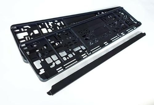 2X KFZ PKW LKW Universal Euro Nummernschildhalter Kennzeichen Halter Träger Set