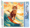 Figured'Art Peinture par Numéro Adulte Chat surfeur - Activité Manuelle Kit de Loisir Créatif DIY Numéro d'Art Complet - 40x50cm sans châssis en bois