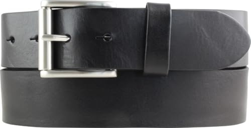 BELTINGER Jeans-Gürtel mit Rollenschnalle aus Vollrindleder 4 cm | Hochwertiger Leder-Gürtel für Herren 40mm | Herren-Gürtel made in Italy