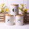 Maria`s Selection Cream Tea, Coffee Sugar Canister, tea coffee canister, Set of 3, Airtight Containers,