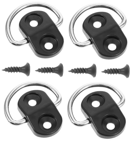 BESTYASH 4Pezzi Ganci Ancoraggio per Bagagliaio Auto da Accessori Durevoli per Ottimizzare Spazio e Sicurezza Dei Carichi Compatibili con Vari Veicoli
