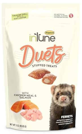 Higgins, Intune Duets Chicken Meal & Salmon for Ferrets, 3.04 Ounce