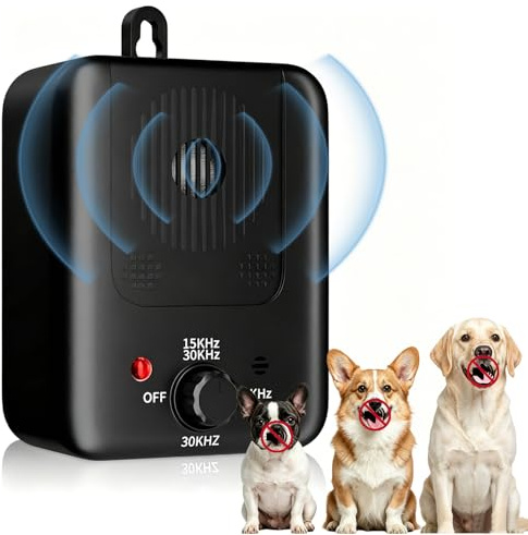 Anti Bell Gerät Hunde, 2026 Upgrade Ultraschall Hundebell Stopper, Aufladbar Ultraschall-Bellstopper mit 3 Modi, 50 Fuß Reichweite Antibell Ultraschall Gerät für Hunde Training Großer Kleiner Hunde