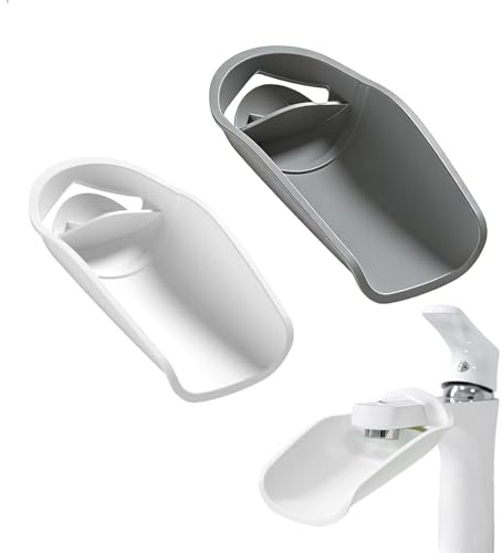 Douchette Evier Cuisine, Embout Robinet Cuisine avec Large Ouverture, Mousseur Robinet Cuisine Antidéflagrant, Embout Robinet Économiseur d’Eau pour Rallonge Robinet Cuisine, Lot de 2