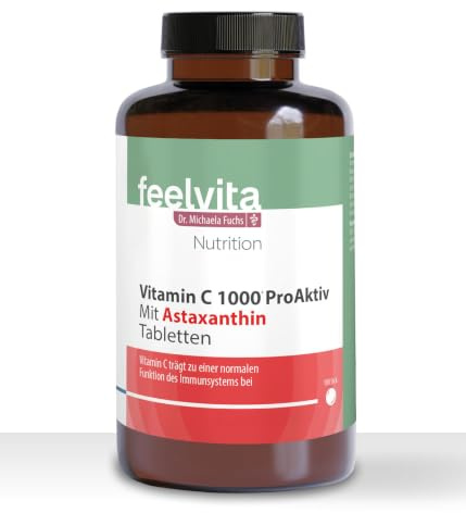Genius Feelvita Nutrition Vitamin C 1000 ProAktiv m.Astaxanthin 180