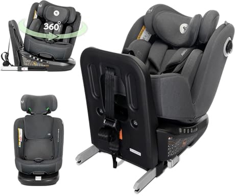 Lorelli Kindersitz Auriga 40-150 cm Isofix Anti-Rebound-Stange SPS Rückenlehne grau