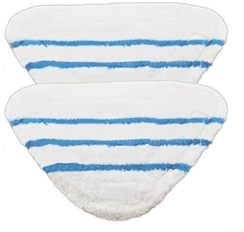 2 Pack Replacement Mop Pads for GOODMANS 10-in-1 Steam Mop, Thick Microfiber Cleaning Mats with Scrub Strips, Suitable for Hardwood for tile and Marble