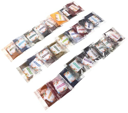MAJORMENCH 26 teiliges Batik Set Pulver 2G für Textilfärbung auf Seide und Leinen, inklusive DIY Muster zum Basteln mit Kindern und Erwachsenen