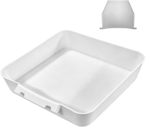 Bac D'Égouttement Pour Lave-Linge, Bac de Vidange Étanche Imprimé 3D, Remplacement De La Machine À Laver, Pour Sous-Sol, Appartement, Mobil-Home, Garage, Propriétaires, Résidents，Blanc B