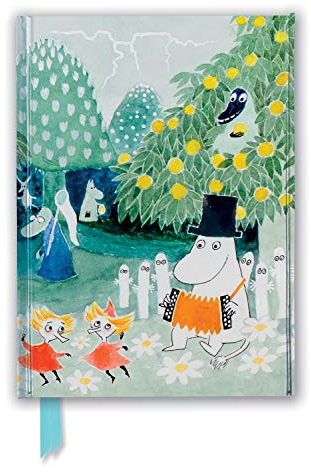 Premium Notizbuch DIN A5: Tove Jansson, Titelbild von Die Mumins, eine drollige Gesellschaft: Unser hochwertiges, liniertes Blankbook mit festem, ... Notizbuch DIN A 5 mit Magnetverschluss)