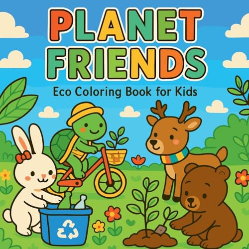 Planet Friends - Eco Coloring Book for Kids