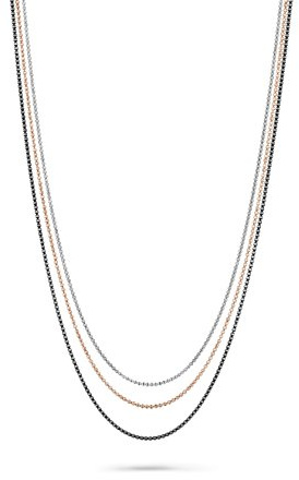 Orphelia Damen-Halskette Fantasie 925 Silber teilvergoldet 45 cm - ZK-7203