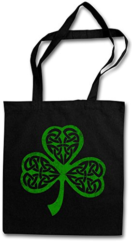 Urban Backwoods Shamrock Irish Knot II Hipster Bag Beutel Stofftasche Einkaufstasche