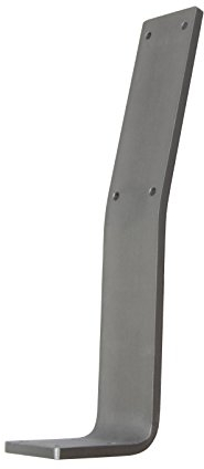 Gedotec Rückenlehnen-Halter Metall Rückenlehnen-Halterung für Sitz-Bank & Betten | Halterung zum Anschrauben | Stahl Rohstahl lackiert | Profil 60 x 8 mm | 1 Stück - Design Bank-Lehnenbügel L-Form