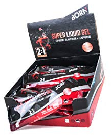 BORN Super flüssiges Gel Cereza + Kaffeefeine 12 Unid