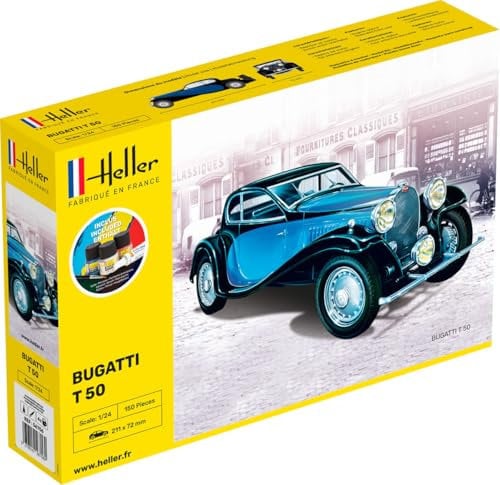 Heller Maquette, 56706, bugatti t.50,1/24