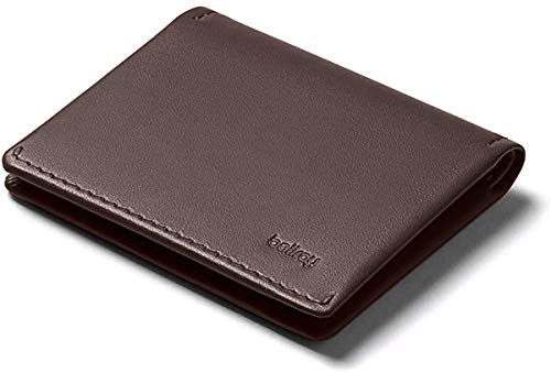 Bellroy Leather Slim Sleeve Wallet, Minimalistische Geldbörse mit Fronttasche - Java Caramel
