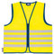 ABUS Kinder-Warnweste Lumino Reflex Vest Kids - Sicherheitsweste für bessere Sichtbarkeit bei Tag und Nacht - mit Reißverschluss - Größe M
