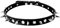Manfnee Collana Girocollo con Rivetto Chiodo Choker Punk Gotico Rock Motociclista Uomo Donna Nero