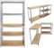 Heavy Duty 5 Tier Boltless Metal Shelving Unit Greenhouse Garage Shed Home Office Storage Racking Shelves, Adjustable - Can be split into 2 smaller Shelf Units | 150x70x30cm, Galvanised