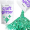 Hemway Craft Glitter - Turquoise Blue | 100g Multi Size Metallic Sequin Flakes for Resin & Epoxy Crafts | Supplies for Tumblers, Cards, Jewellery, Candle, Hair, Face, Body & Nail Art