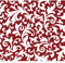 Papier Peint intissé Rouge 270x250 cm, volutes Classiques, Style Baroque Intemporel et Moderne pour décoration intérieure.