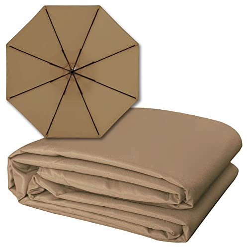 Reemplace El Nuevo Cubierta para Sombrilla De Toldo De Repuesto De Paraguas De Patio, 4 Especificaciones (2.7M/6 Varillas, 3M/6 Varillas, 2.7M/8 Varillas, 3M/8 Varillas), Tela De Recambio De Paraguas