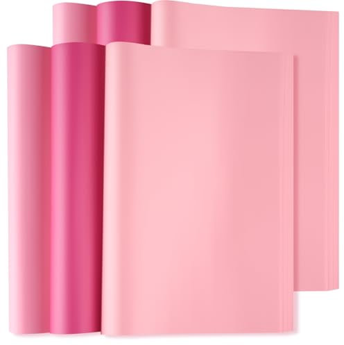 Bouiexye 120 Blätter Rosa Seidenpapier für Geschenktüten 50 x 37cm Seidenpapier Bulk Weihnachten seidenpapier verpackungsmaterial für Geschenkpapier Füller Blumen Geburtsta Hochzeit Dekor