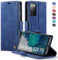 XYGLOW Handyhülle für Samsung Galaxy S20 FE Hülle Klappbar Premium PU Lederhülle Klapphülle【RFID Schutz】 Kartenfach Standfunktion Schutzhülle für Samsung S20 FE 4G/5G Flip Case Wallet Tasche, Blau