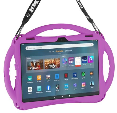 TopEsct Amazon Fire Max 11 Tablet Hülle für Kinder (13. Generation, 2023) 11, leicht, stoßfest, Griff Ständer kindersicher