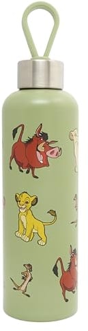 Disney Polar Gear Bouteille d'eau en acier inoxydable pour enfants Motif Roi Lion 500 ml
