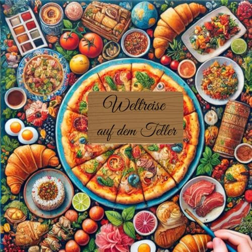 Weltreise auf dem Teller: Ausmalbilder für Feinschmecker