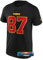 Kansas City Chiefs T-Shirt Spielername Shirt NFL Fanartikel + Fanergy Traubenzucker (DE/NL/SE/PL, Alphanumerisch, XL, Regular, Regular, Kelce #87 schwarz)