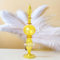 Yellow Refillable Glass Perfume Bottle | Hand-Blown Fragrance Decanter | Handmade Unique Perfume Display | Decorative Egyptian Glass Display Bottle | Essential Oil Glass Bottle | Glass Scent Bottle