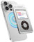 elago Porte Cartes Magnétique Transparente Compatible avec MagSafe, Compatible avec iPhone 16/15/14/13/12 Séries - Construction en Polycarbonate Durable, Protection Contre Dommages (iPod - Argent)