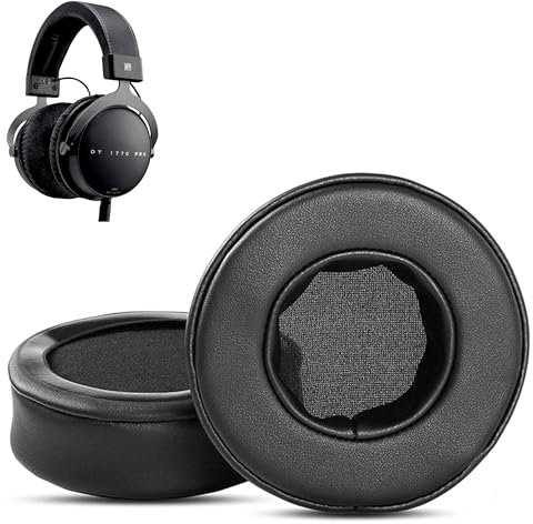 DT1990 DT1770 PRO Ohrpolster, HAIZEEN Ohrpolster kompatibel mit Beyerdynamic DT1770 DT1990 DT 1990 PRO 1770 PRO Kopfhörern Ohrpolster Ersatzkissen (Proteinleder/Memory Foam)