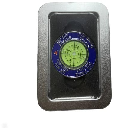 Yeesabella Premium Golf Green Reader with Metal Box,Level Ball Marker with High Precision,Putting Green Reading Aid,Level Head Golf Marker With Bubble Level,Ball Marker Golf Accessories Gifts for Men